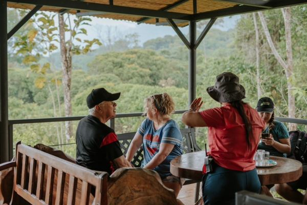 Take in rainforest views while exploring Villa Vanilla’s spice farm.