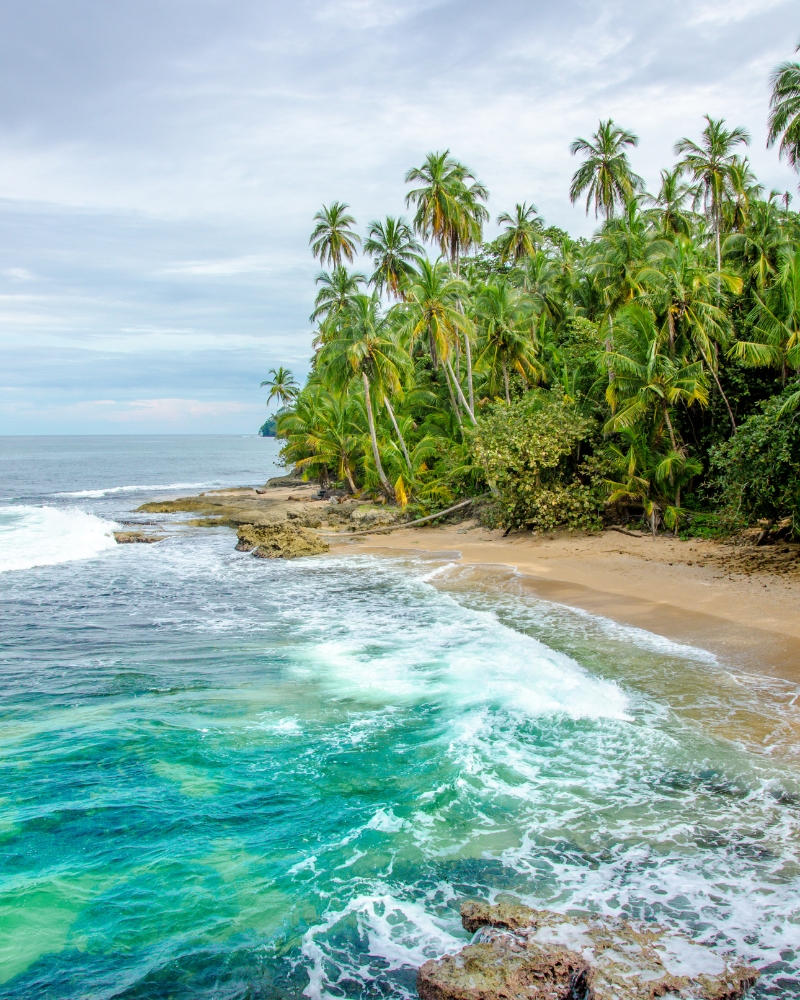 Paradise beach of Manzanillo Park in Costa Rica